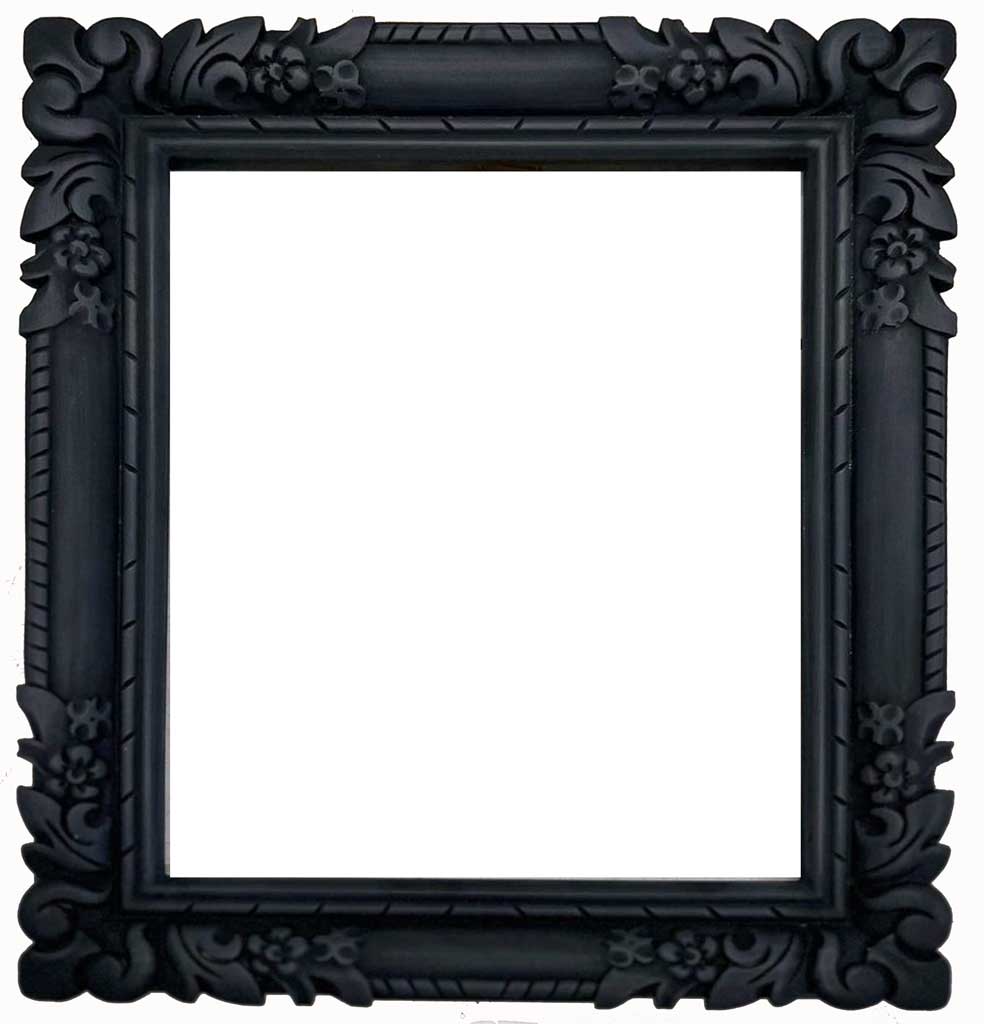 Khéa GM Sculpté fleurettes noir