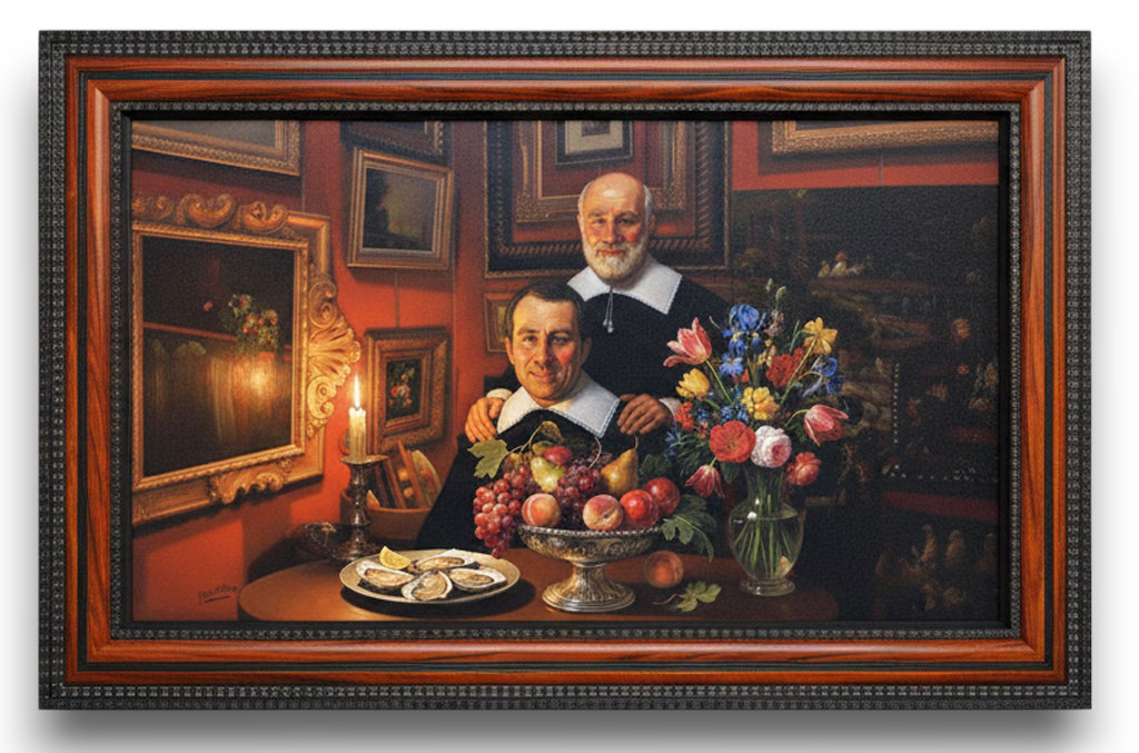 Batave Guilloché noyer clair