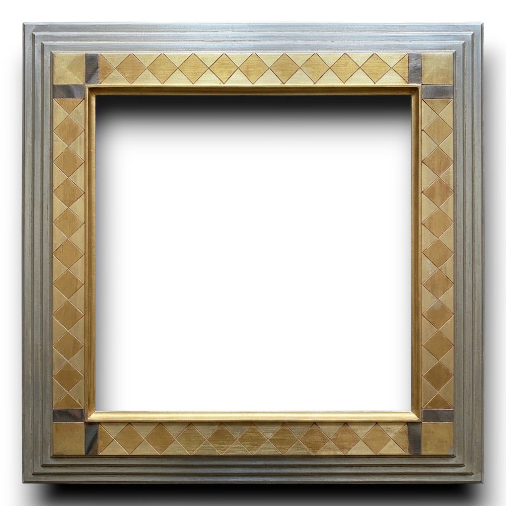 Botero GM L : 140 mm / H : 50 mm  Losanges or argent