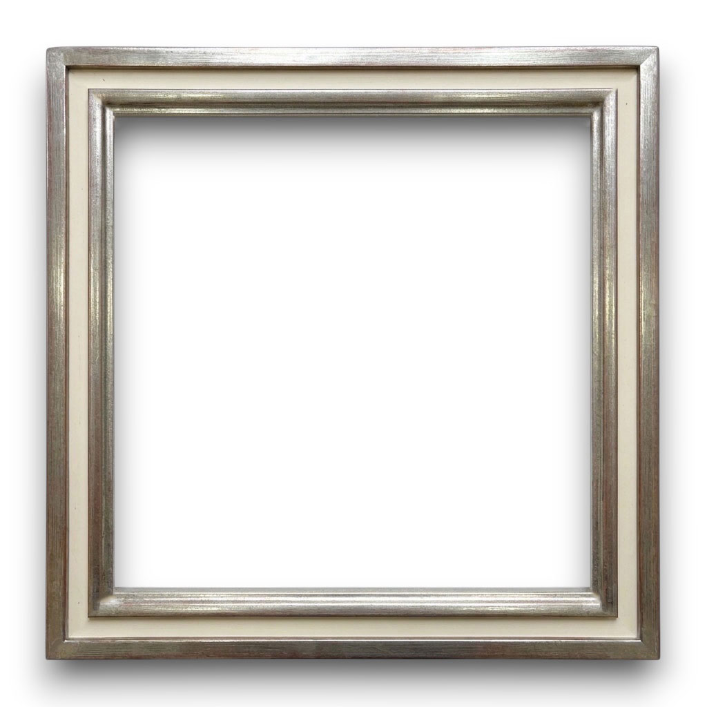 Eos L: 25 mm / H: 20 mm Ivoire filets argent
