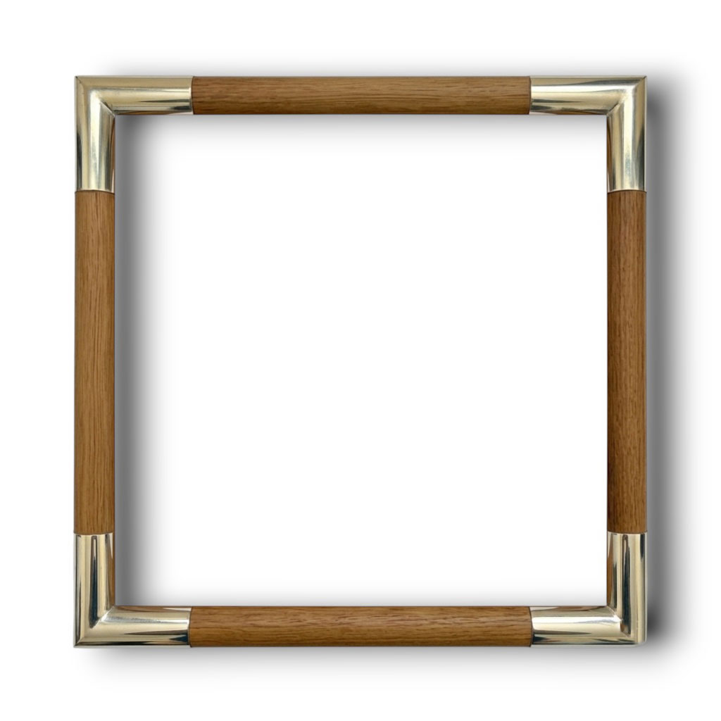 Jonc 4 Haut 50 L: 30 mm / H: 50 mm Chêne naturel angles or blanc