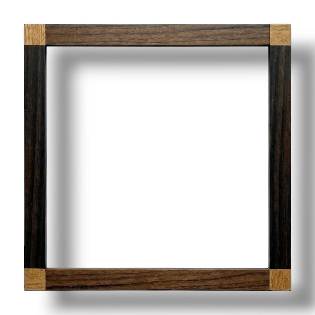 Plat 20 Placage palissandre angle citronnier