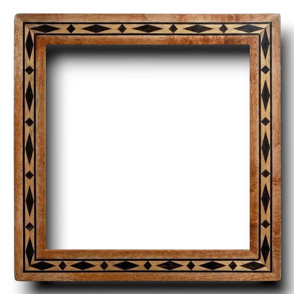 Plat 20 Placage filet double losanges