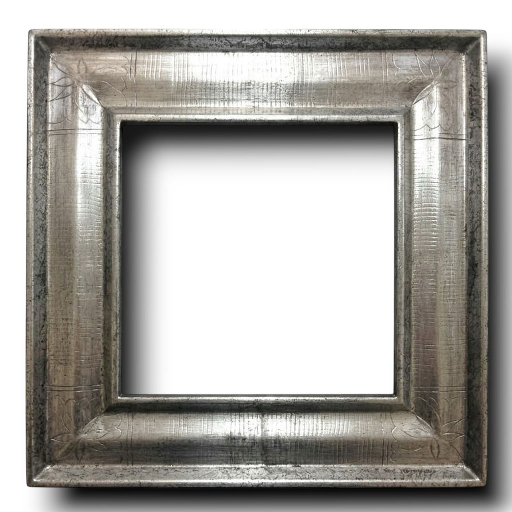 Sosie 75 Gravé argent filets dédale tranches noires